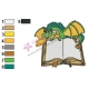 Dragon The Reader Embroidery Design